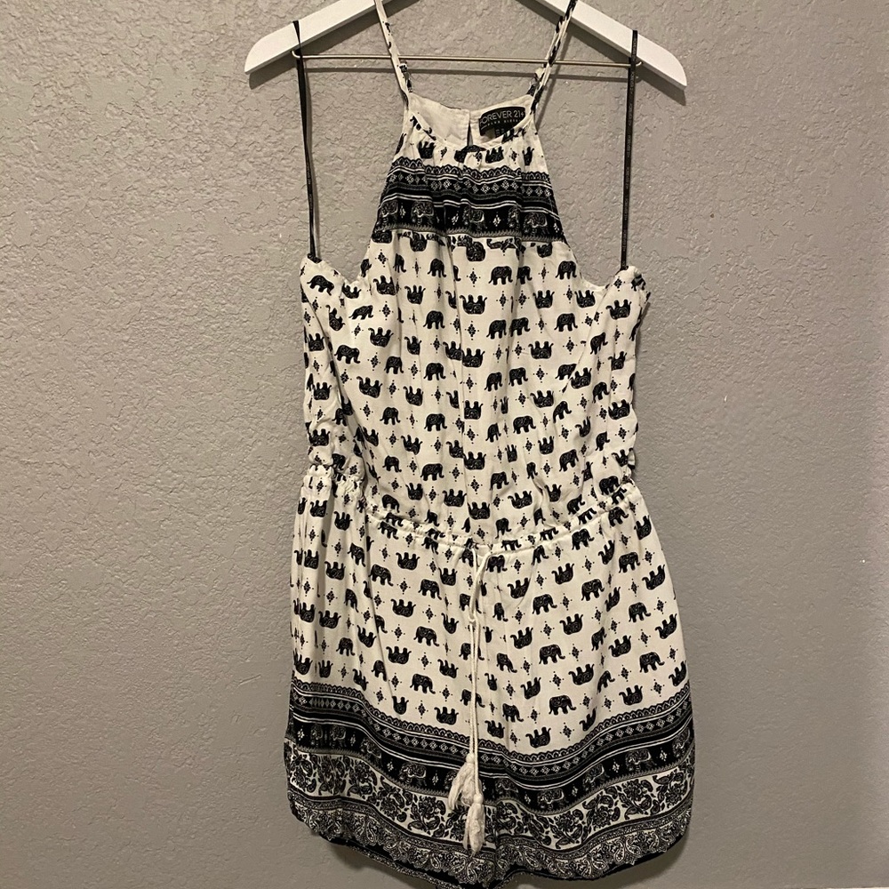 Forever 21 Romper with elephants